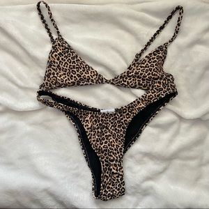Motel Rocks Leopard Bikini Set